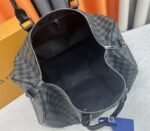 Louis Vuitton Damier Graphite Canvas Keepall Bandouliere 50 In Indigo Blue - Image 6