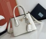White Prada Double Mini Bag Replica - Image 6