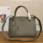 Grey Prada Monochrome Medium Bag Replica - Image 9
