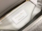 White Dior Lady D-Lite Medium Replica Bag with Macrocannage Texture - Image 2