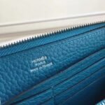 Blue Jean Fake Designer Hermes Wallet Azap Zipped - Image 7
