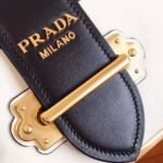 White/Black Prada Cahier Shoulder Bag Knockoff - Image 8