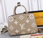 Louis Vuitton Monogram Empreinte Montaigne MM In Tourterelle Gray - Image 2