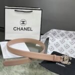 Chanel Red Patent Leather CC Logo Belt - Image 4