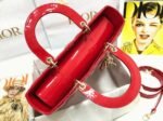 Dior Lady Dior Large Bag Fake in Red - Image 2