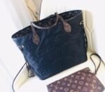 Louis Vuitton Econyl Regenerated Nylon Neverfull MM Tote In Black - Image 4