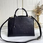 Louis Vuitton Monogram Empreinte Leather Petit Palais Handbag In Black