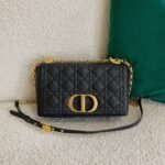 Dior Caro Medium Bag Fake in Black - Image 4