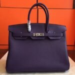 Iris Tone Faux Hermes Birkin 35CM Designer Handbag