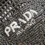 Prada Small Tote Bag Replica in Black Woven Raffia - Image 8