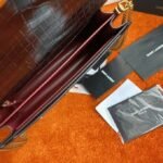 Fake Saint Laurent Cassandra Medium Bag Black Crocodile - Image 10