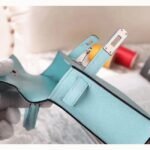 Blue Zephyr Epsom Copy Designer Hermes Kelly 20cm Handbag - Image 5