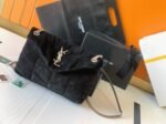 Saint Laurent Puffer Medium Chain Bag Black Suede Calfskin - Image 9