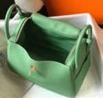 Replica Hermes Lindy 30cm bag in vert criquet shade - Image 2