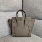 Celine Micro Luggage Tote Bag Knockoff in Souris - Image 8