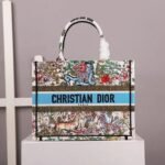 Dior Large Book Tote Bag Knockoff in Latte D-Constellation Embroidery - Image 6