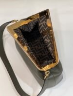 FENDI FIRST Medium Dark Green leather bag - Image 3