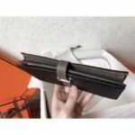 Black Taupe Fake Hermes Bearn Wallet - Image 2