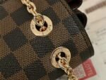 Louis Vuitton Damier Ebene Canvas Vavin PM Bag In Bordeaux Red - Image 8
