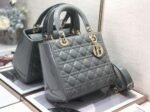 Dior Lady Dior Medium Bag Imitation in Grey - Image 7