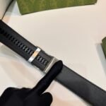 Square G reversible leather belt - Image 6