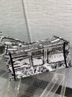 Dior Large Book Tote Bag Knockoff in White Plan de Paris Embroidery - Image 9