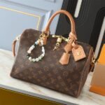 Louis Vuitton Monogram Canvas Soft Speedy 30 Boho Handbag In Tan