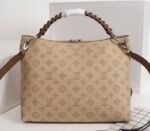 LV Mahina Beaubourg MM Hobo In Beige - Image 3