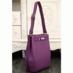 Purple Leather Knockoff Hermes So Kelly 22cm Stylish Purse - Image 2