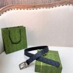 Square G reversible leather belt - Image 5