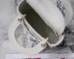 Dior Lady Dior Mini Chain Bag Fake in White - Image 8