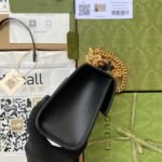 Padlock small GG bees shoulder bag - Image 4