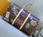 Louis Vuitton Flight Mode Monogram Canvas Keepall Bandouliere 45 Travel Bag - Image 3