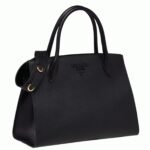 Prada Monochrome Medium Bag Knockoff in Black