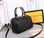 Louis Vuitton Monogram Empreinte Leather Speedy Bandouliere 25 Handbag In Black - Image 2