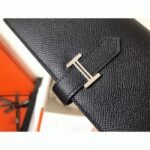 Black Epsom Copy Designer Hermes Bearn Wallet - Image 5