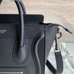 Celine Nano Luggage Tote Bag Replica in Black - Image 5