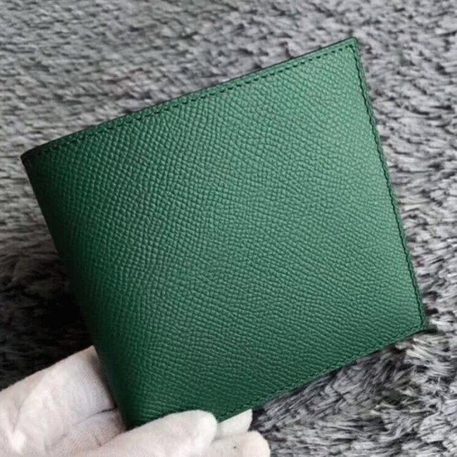 32C26A2B-438A-FD05-E132-3AC30D37735A.jpg Green replica Hermes Copernic compact wallet - Image 1
