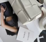 Top Quality Imitation Bottega Veneta Candy Cassette Bag In White - Image 5