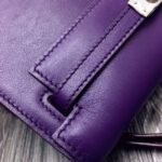 Purple Swift Leather Knockoff Hermes Kelly Danse Stylish Bag - Image 2