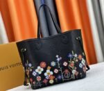 Louis Vuitton X TM Monogram Empreinte Neverfull MM In Black With Style 1 - Image 2