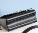 Louis Vuitton Epi Leather Twist MM With Flowers Jewels Chain Bag In Black - Image 7