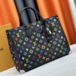 Louis Vuitton X TM Multicolored Onthego MM In Black