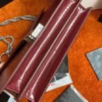Fake Saint Laurent Cassandra Medium Bag Bordeaux Crocodile - Image 3