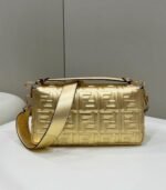 Top Quality Replica Fendi Large Baguette Bag In Gold FF - Image 9