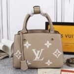 Louis Vuitton Monogram Empreinte Montaigne BB In Tourterelle Gray