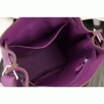 Purple Leather Knockoff Hermes So Kelly 22cm Stylish Purse - Image 8