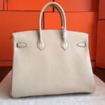 Ivory Replica Hermes Birkin 35CM Classy Handbag - Image 7