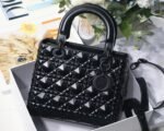 Dior Lady Dior Medium Bag Imitation in Black - Image 7