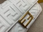 Top Quality Knockoff Fendi Medium Baguette Bag In White FF - Image 10